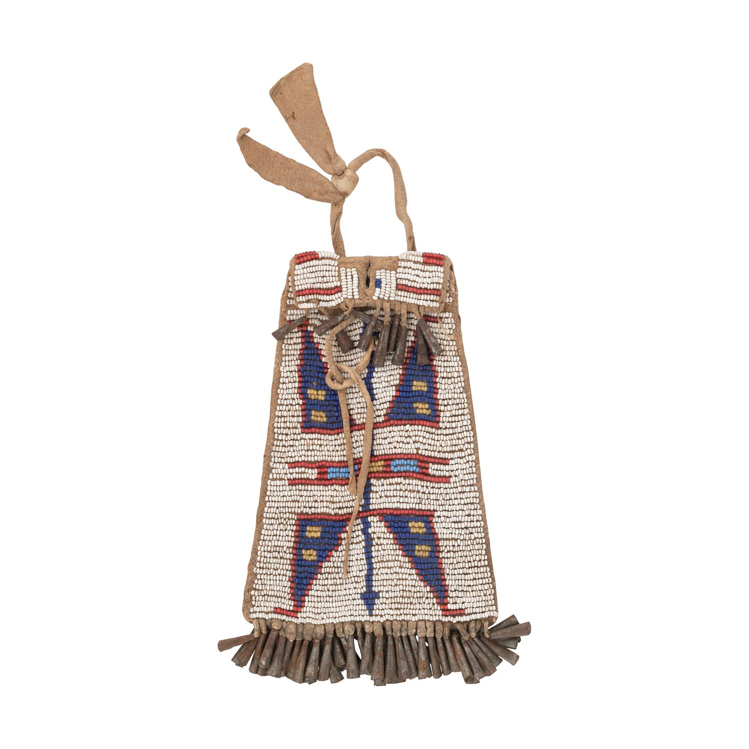 Sioux Beaded Hide Strike-a-light Bag