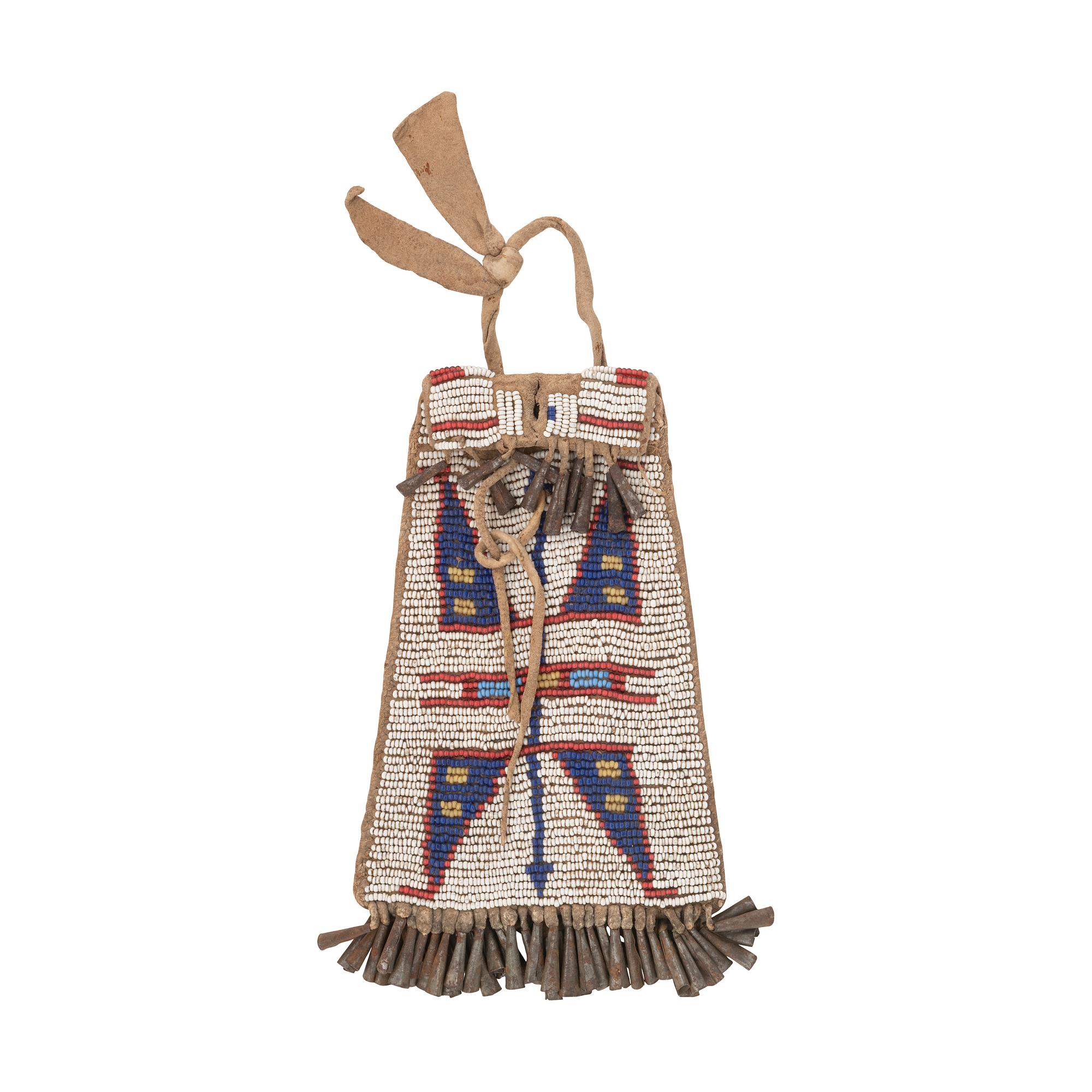 Sioux Beaded Hide Strike-a-light Bag
