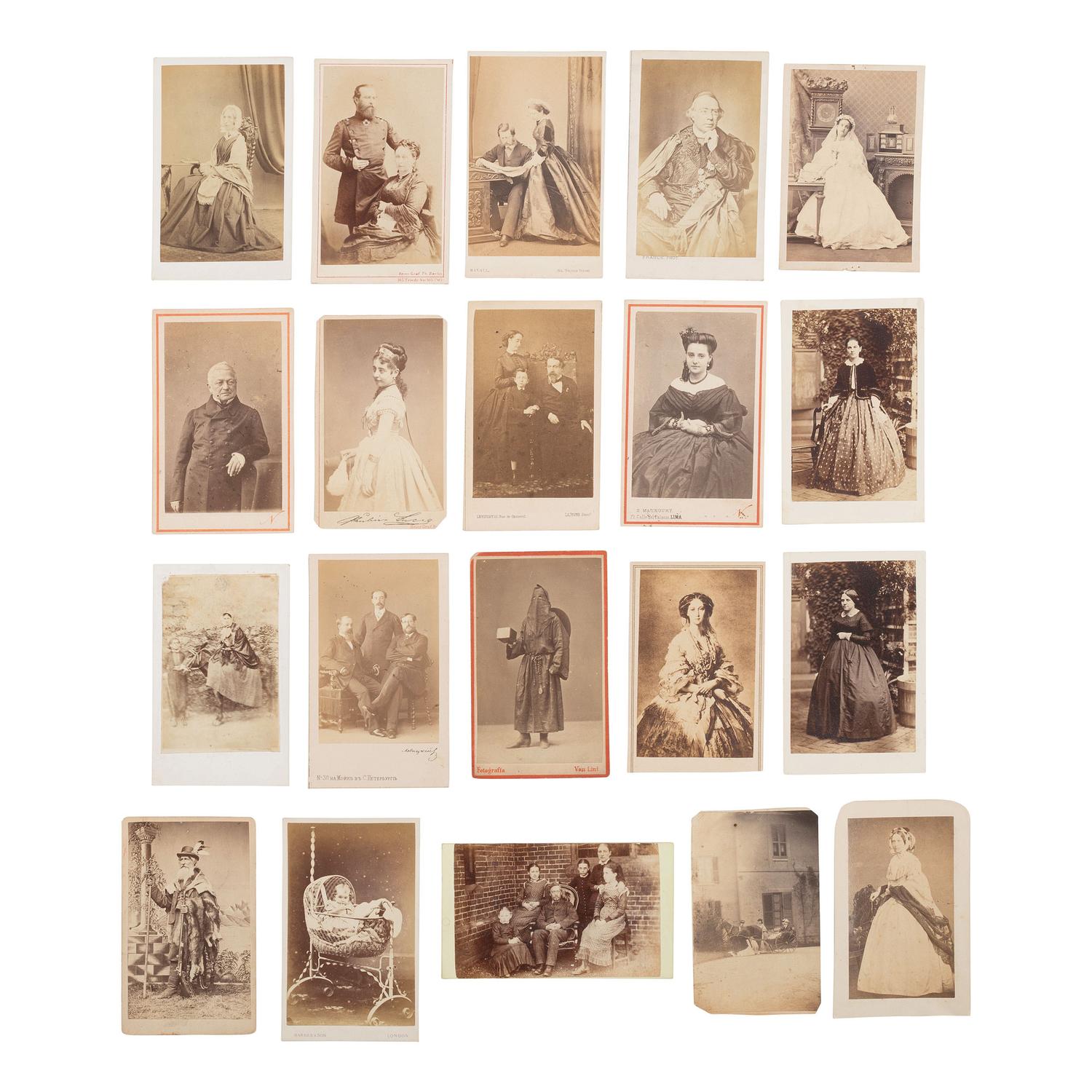 [Early Photography] Group of 325 Carte de Visites of European Subjects, Landmarks, Art, and More