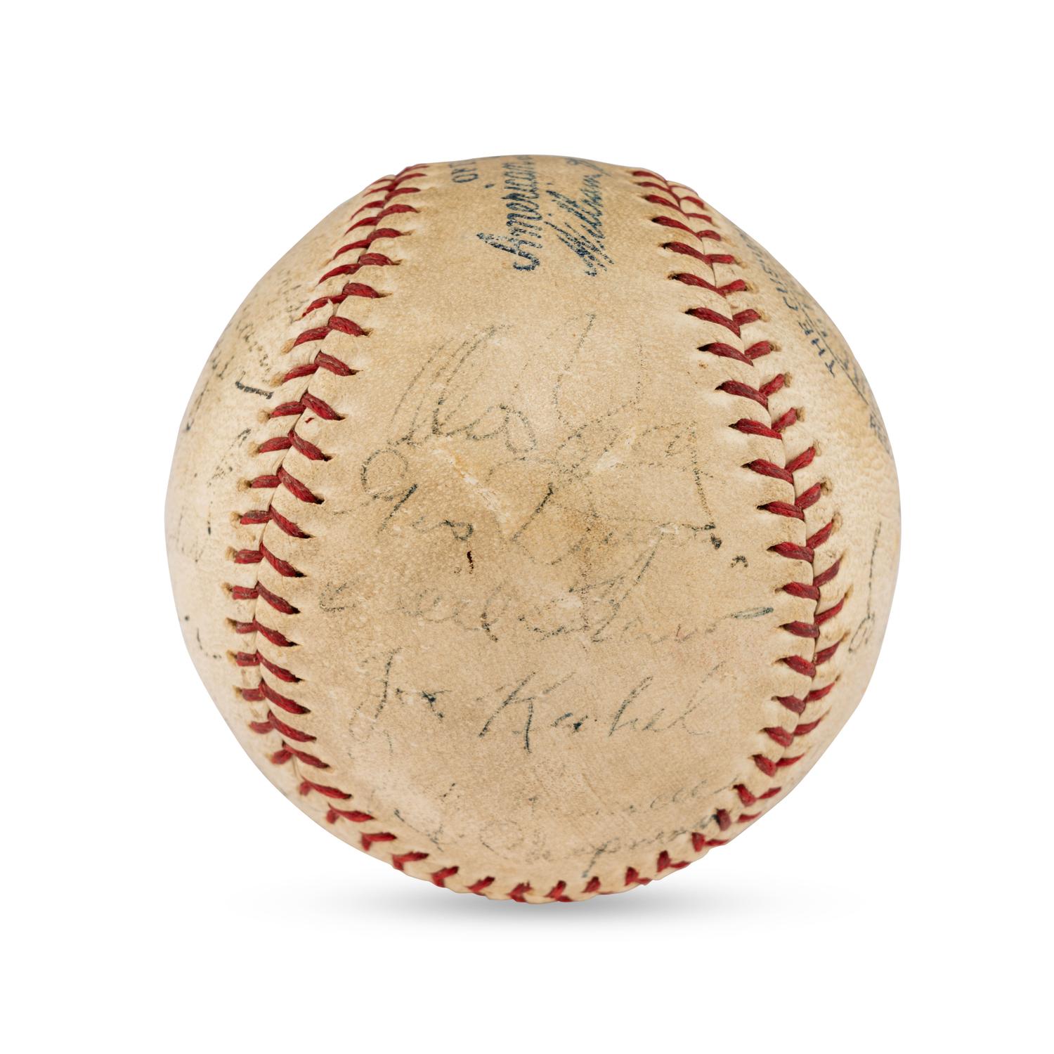 A Multi Signed Autograph Baseball Featuring Joe Medwick and Notables (Beckett Authentication Services Letter of Authenticity)