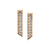 YELLOW GOLD AND DIAMOND EARRINGS
