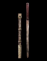 Three Chinese and Tibetan Metal Knife Sets