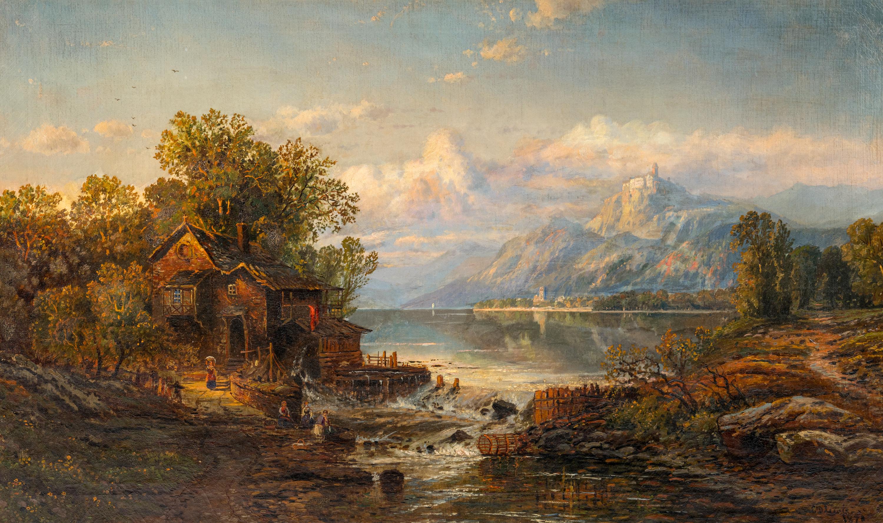 Mountain Lake with Mill, 1870