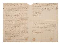 [WASHINGTON, DC]. Indenture of Lands Pertaining to the Formation of the City of Washington, DC. 1791-1804.