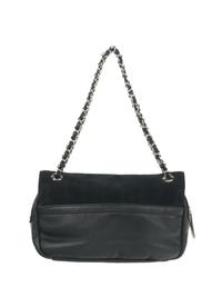 Chanel Chocolate Bar Bag in Black Suede
