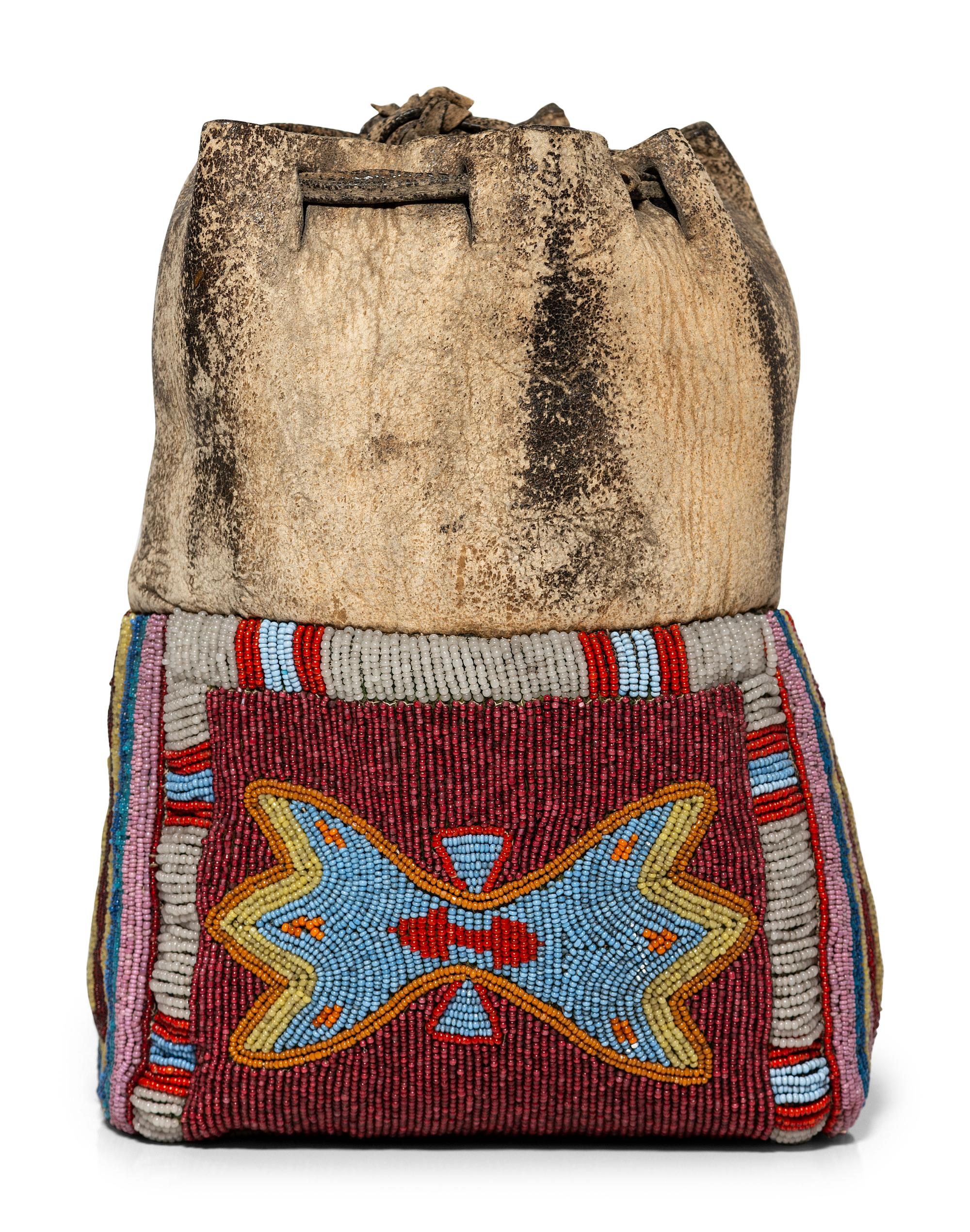 Plateau Beaded Drawstring Pouch