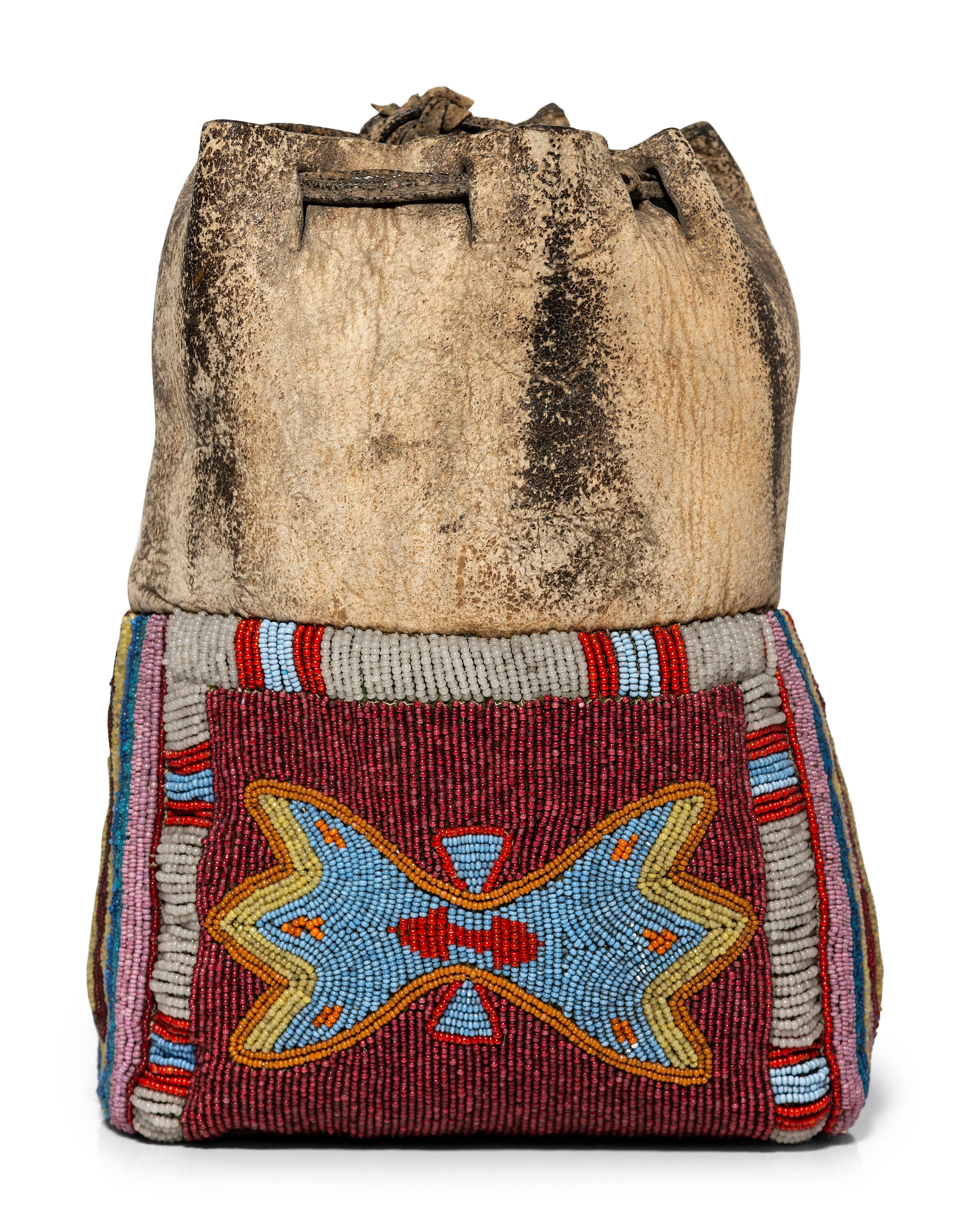 Plateau Beaded Drawstring Pouch