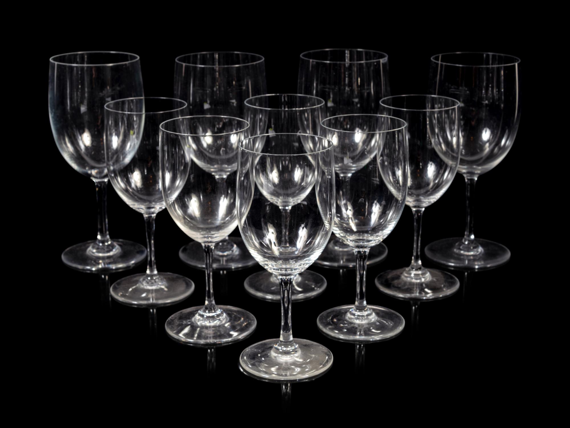 A Set of Twenty-Eight Baccarat Wine Glasses