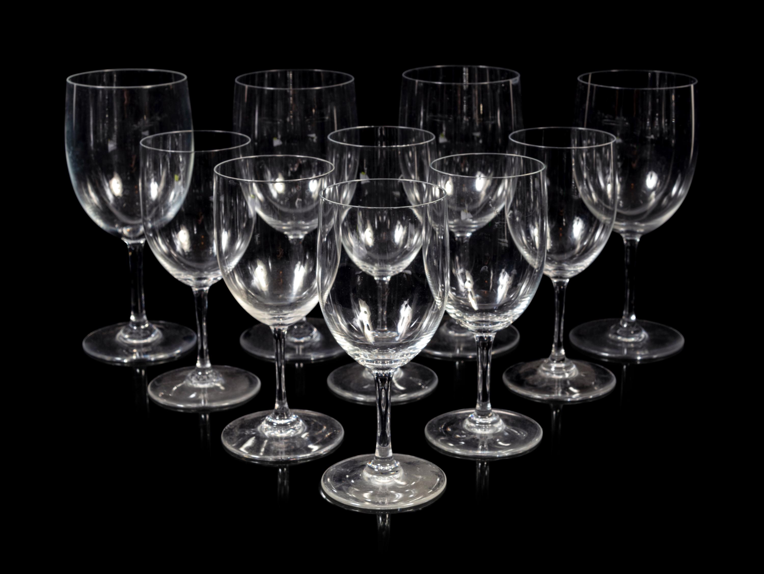 A Set of Twenty-Eight Baccarat Wine Glasses