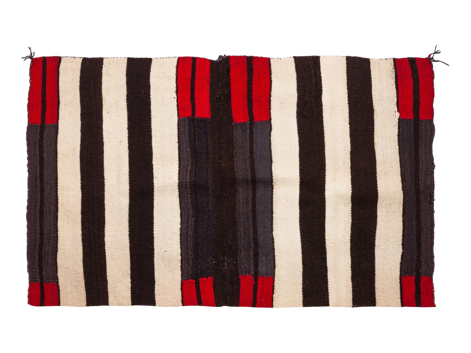 Navajo Double Saddle Blanket, Chief's Pattern
