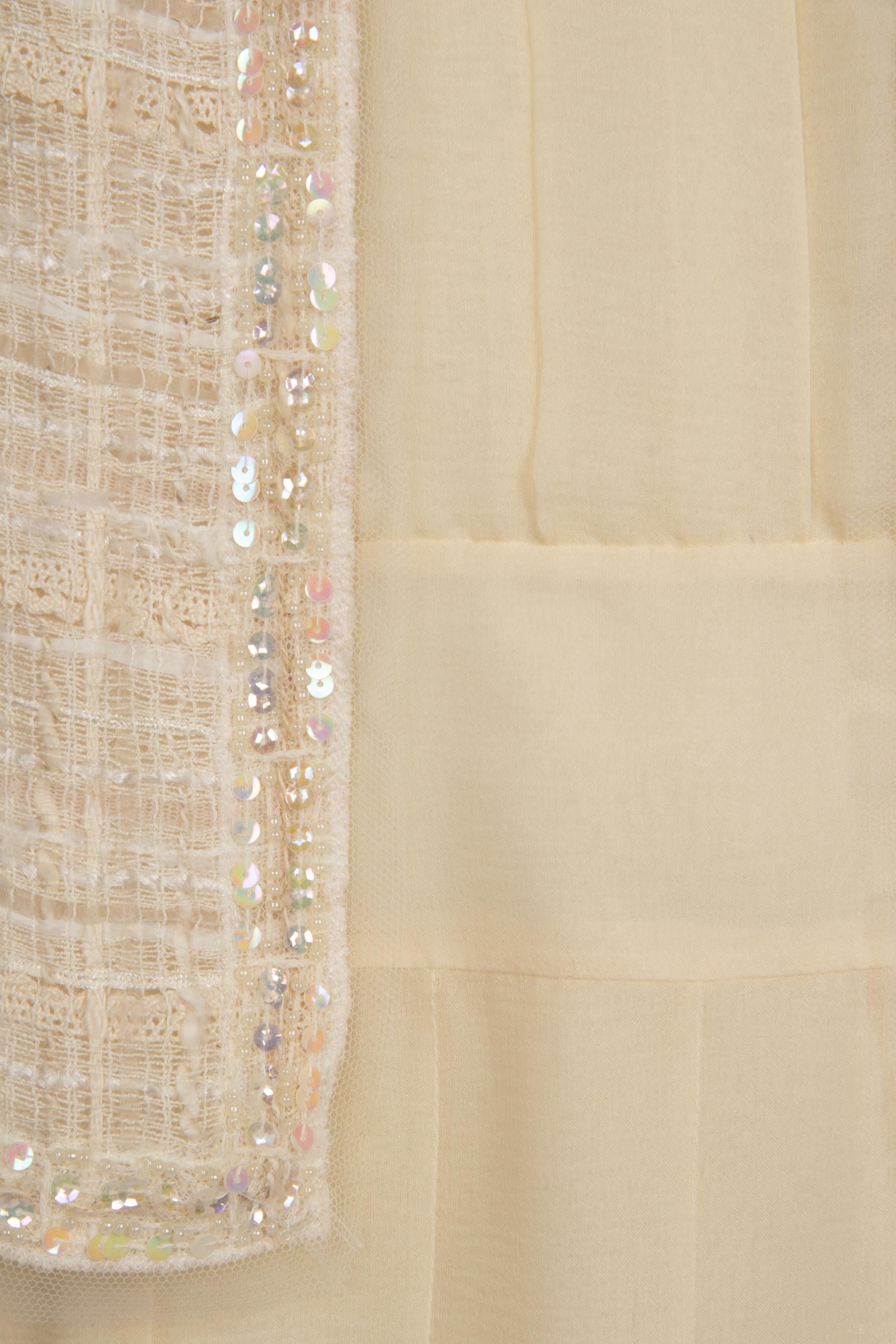 Chanel White Jacket and Dress Ensemble, Cruise 2006