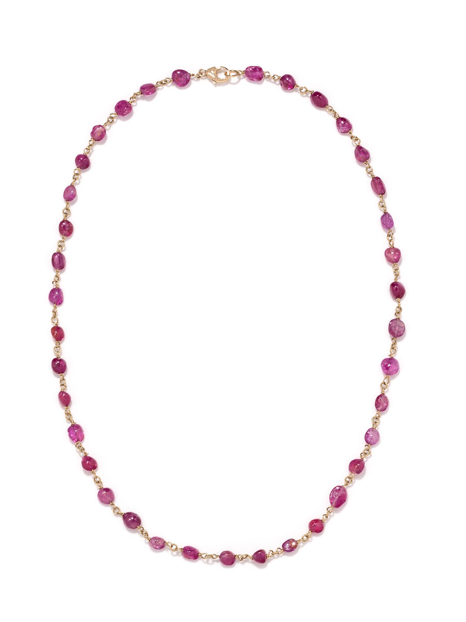 RUBY BEAD NECKLACE