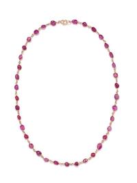 RUBY BEAD NECKLACE