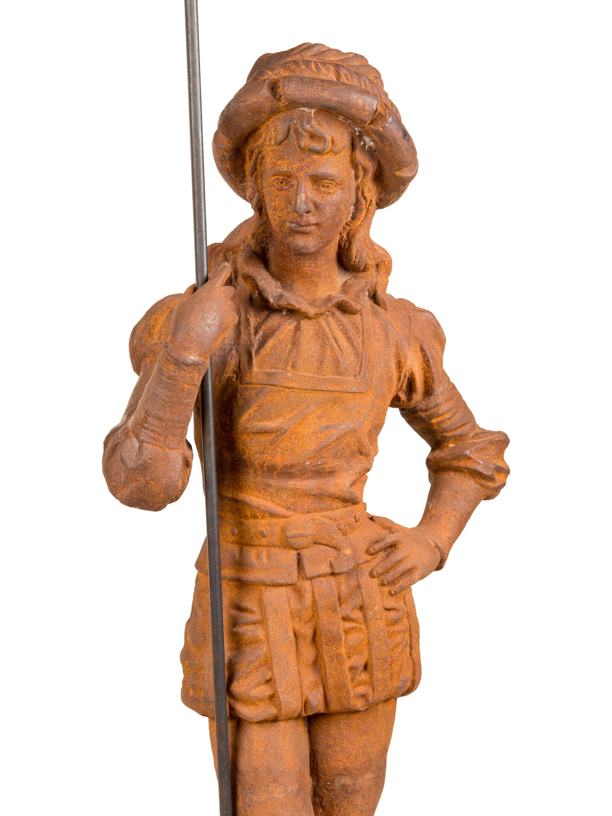 A Pair of French Cast Iron Figures