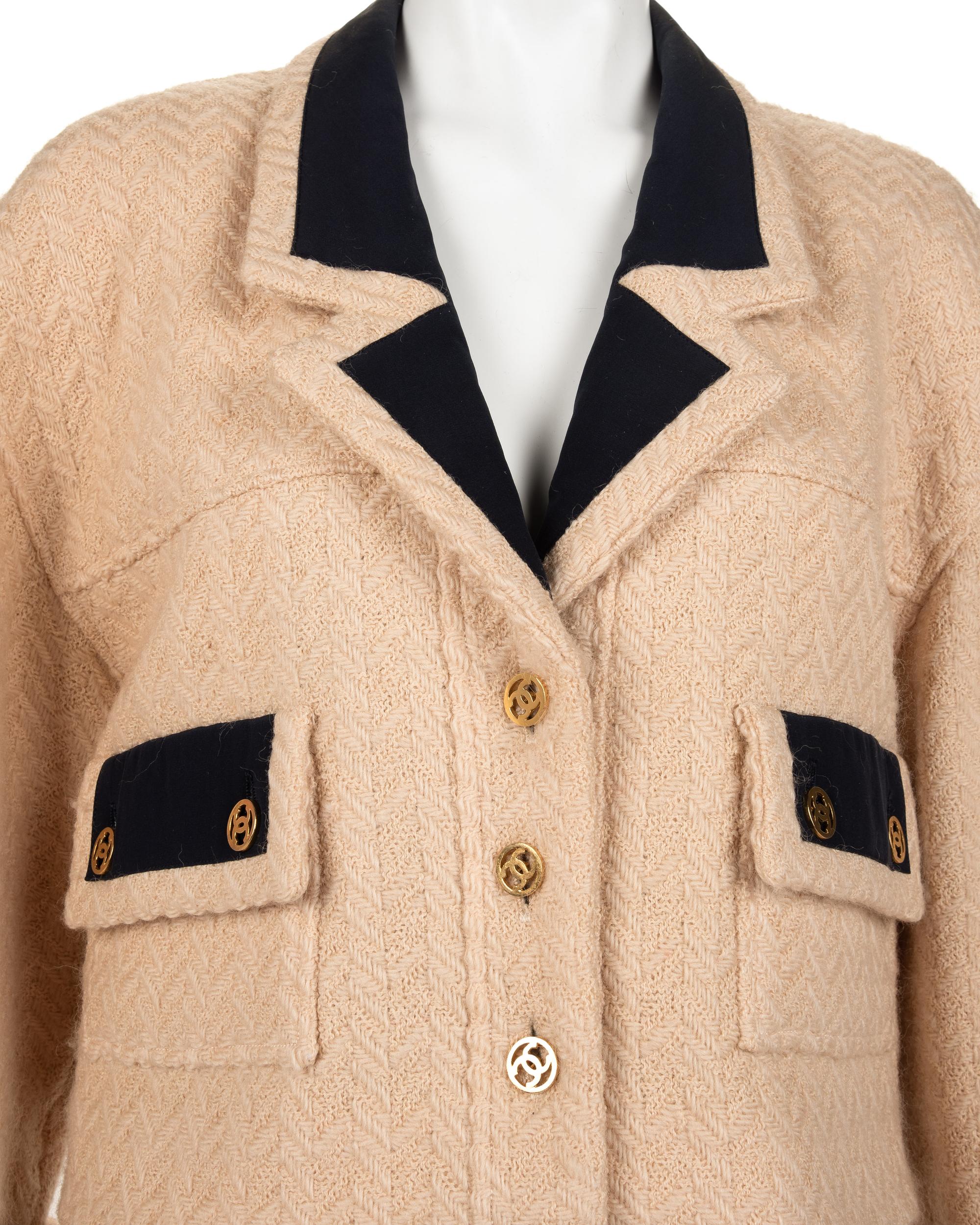 Chanel Wool Two-Piece Skirt Suit, 1980-90s