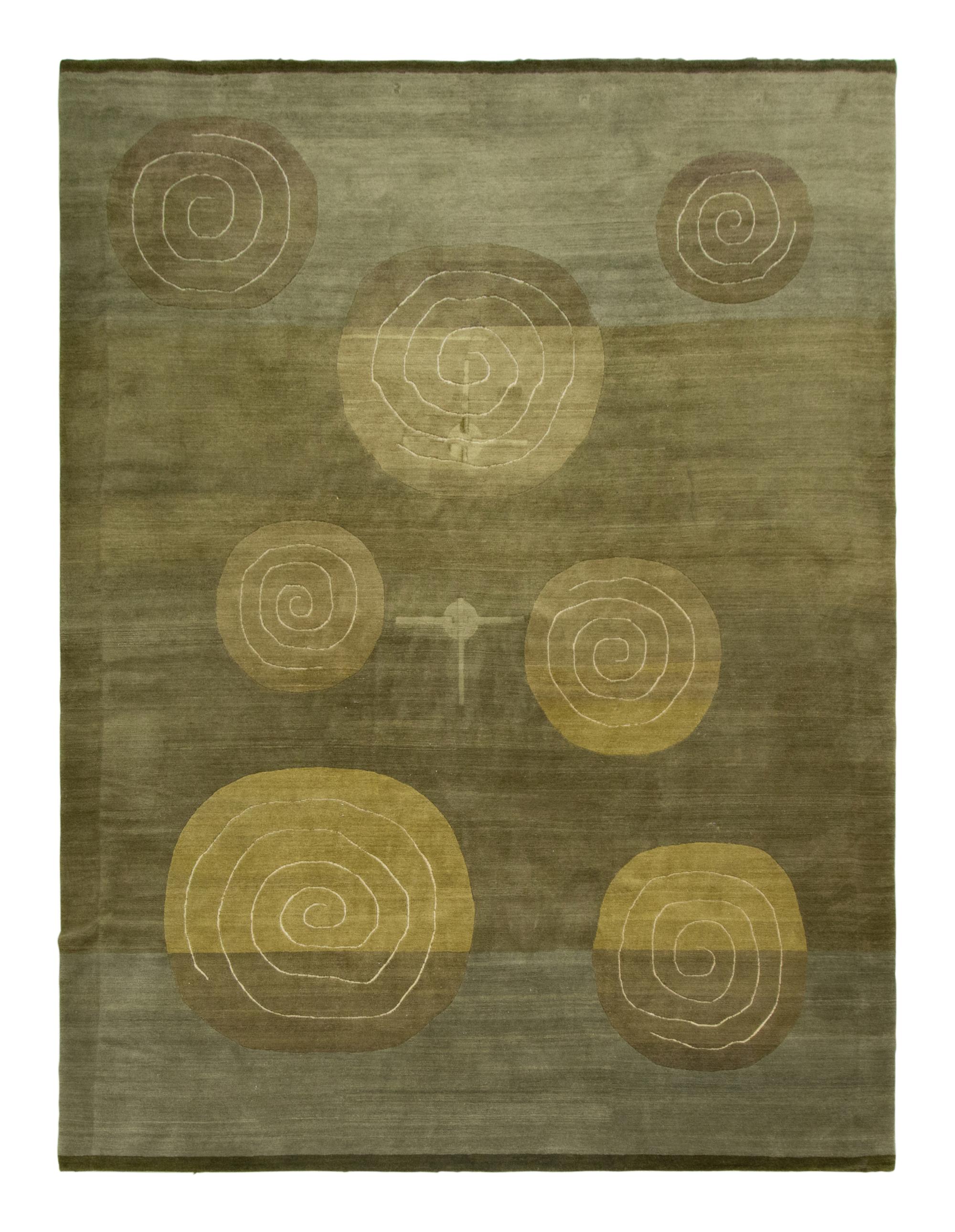 A Contemporary Swiss Knecht AG Silk and Wool Rug