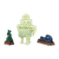 Three Chinese Precious Stone Carvings