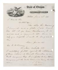 [INDIAN WARS]. 1878 request not to withdraw troops from Ft. Klamath, OR, incl. ref to Snake Indians.