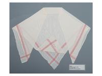 A Shaker Cotton Embroidered Neckerchief