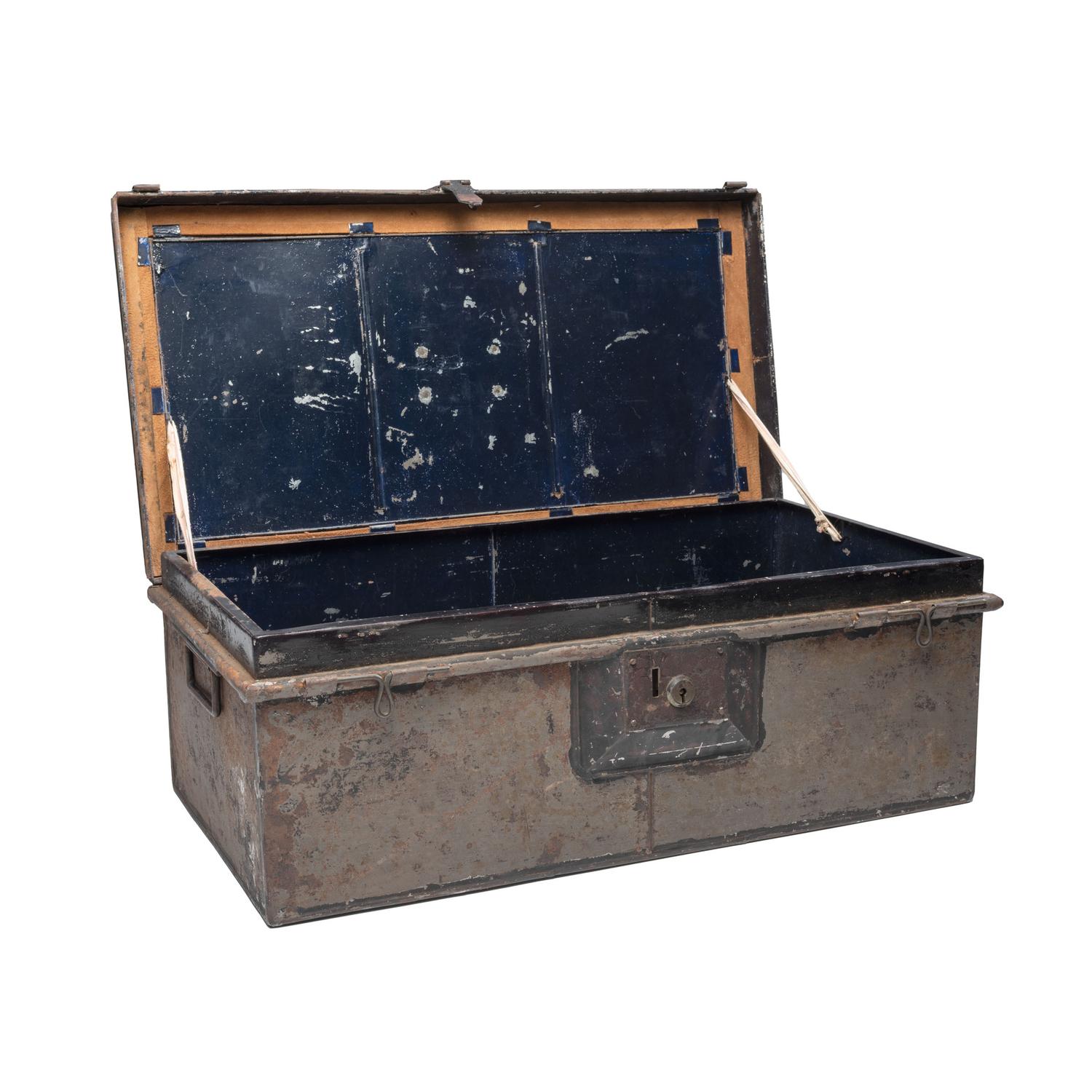 US Navy Tin Travel Trunk