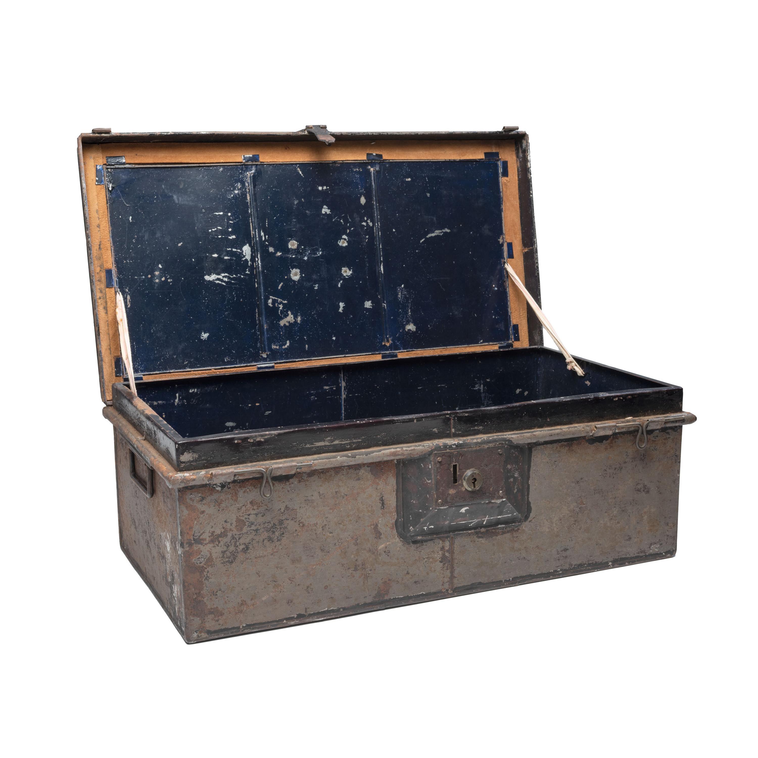 US Navy Tin Travel Trunk