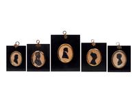 Five Framed Silhouettes