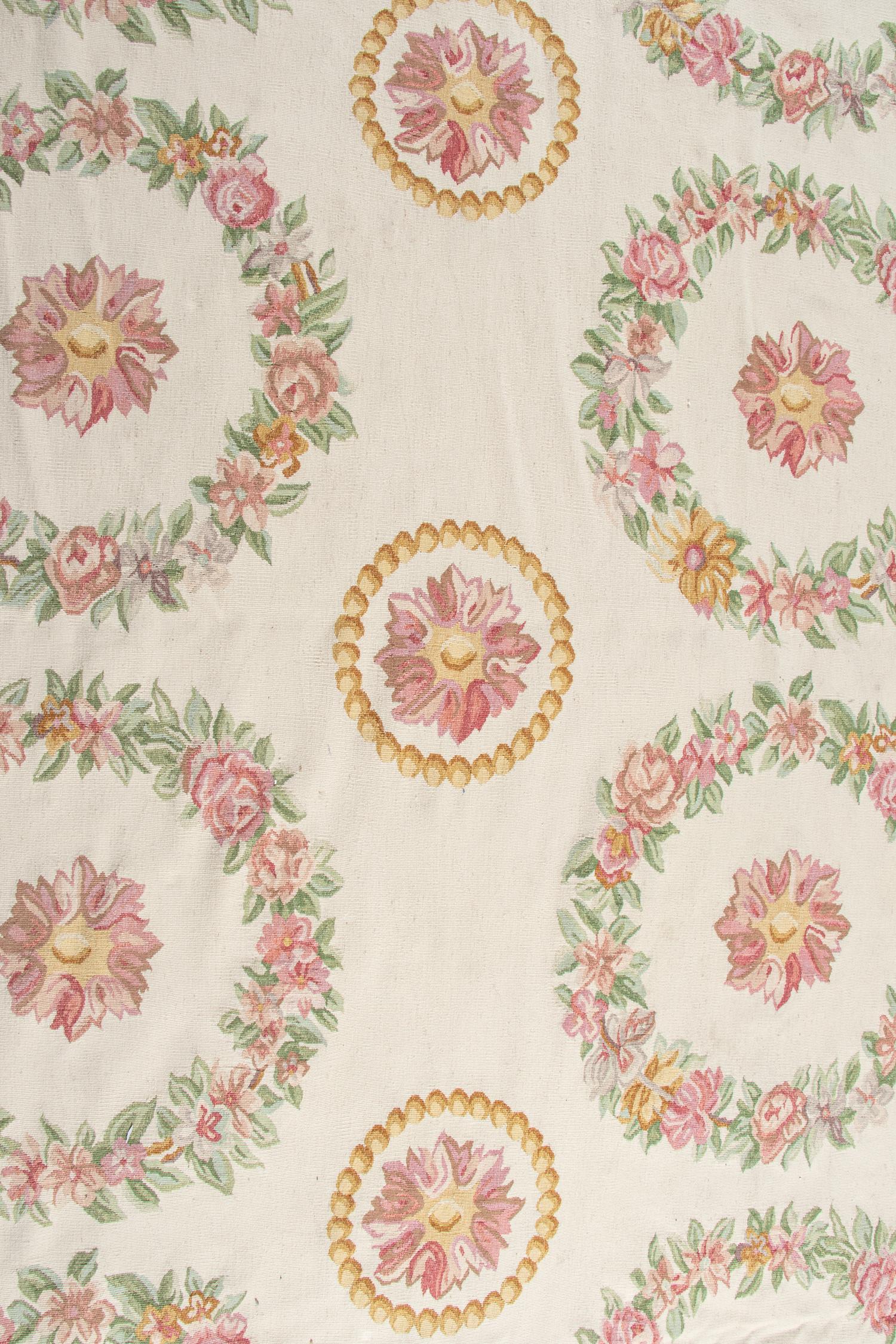 A Custom Aubusson Style Wool Rug