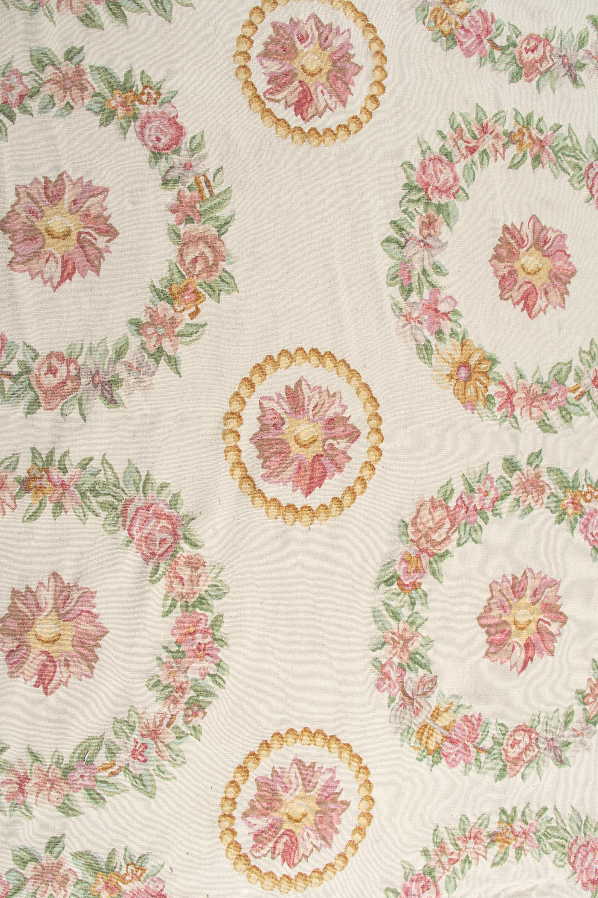 A Custom Aubusson Style Wool Rug