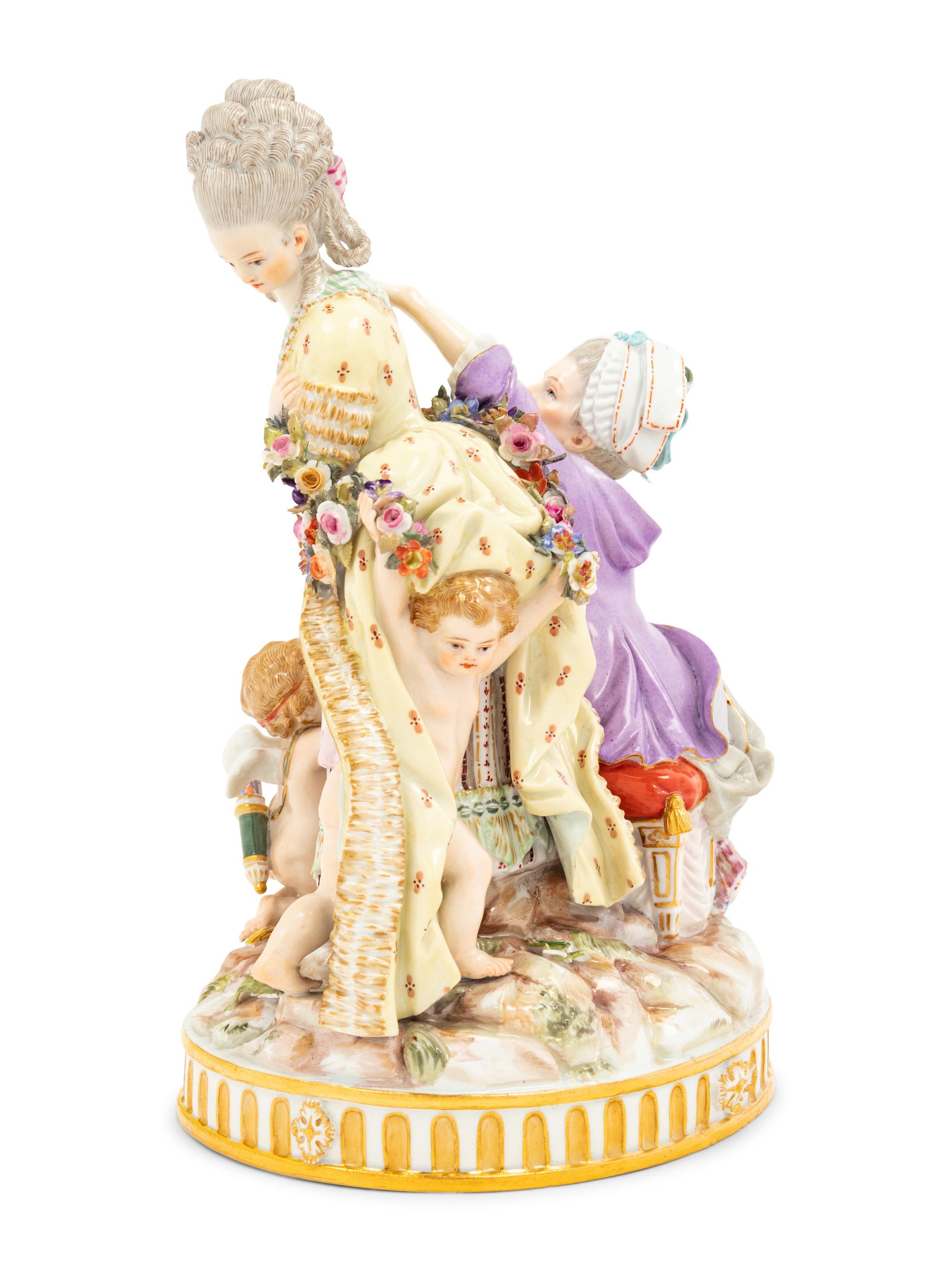 A Meissen Porcelain Figural Group
