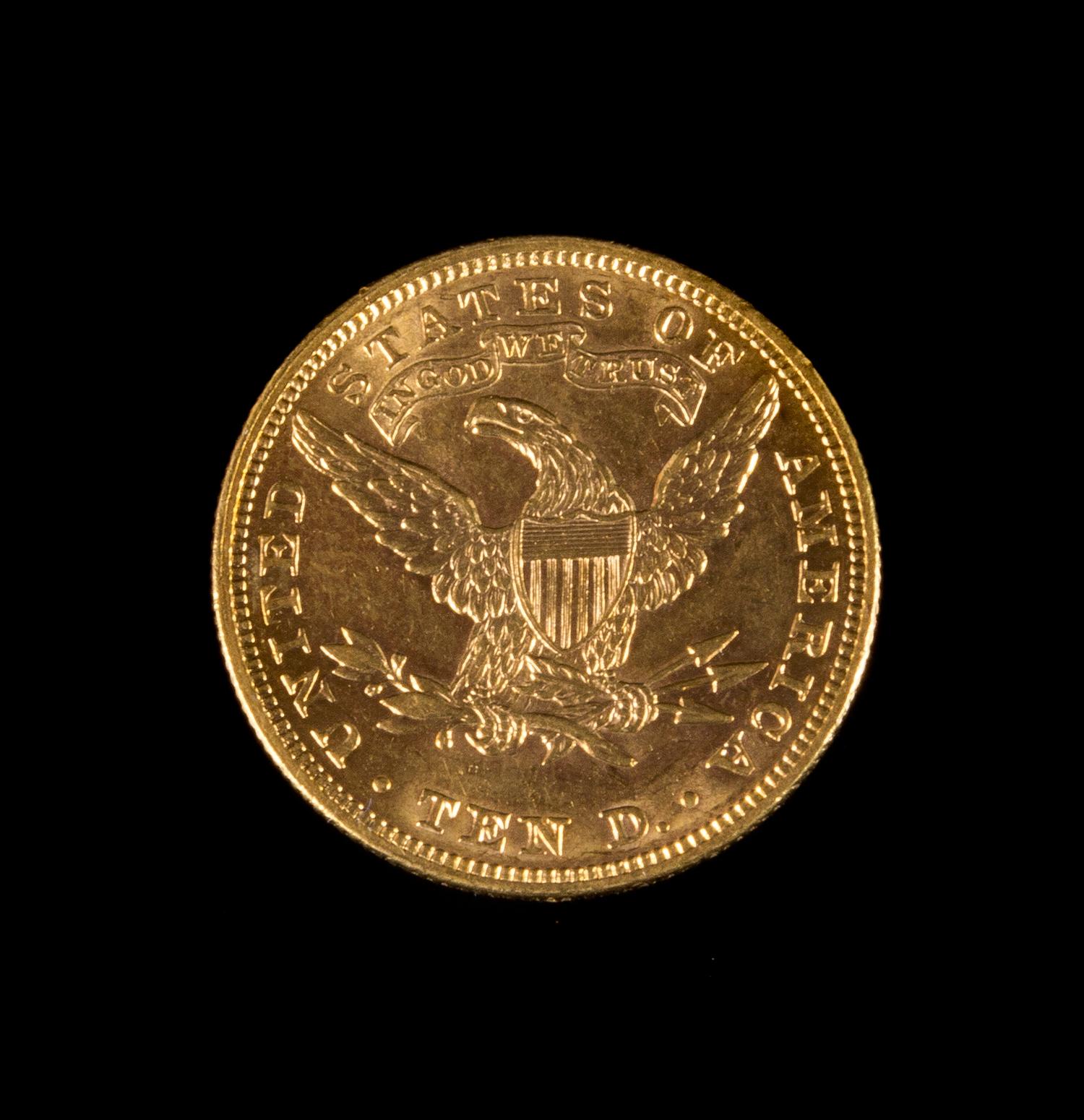 A United States 1907 Liberty Head $10 Gold Coin