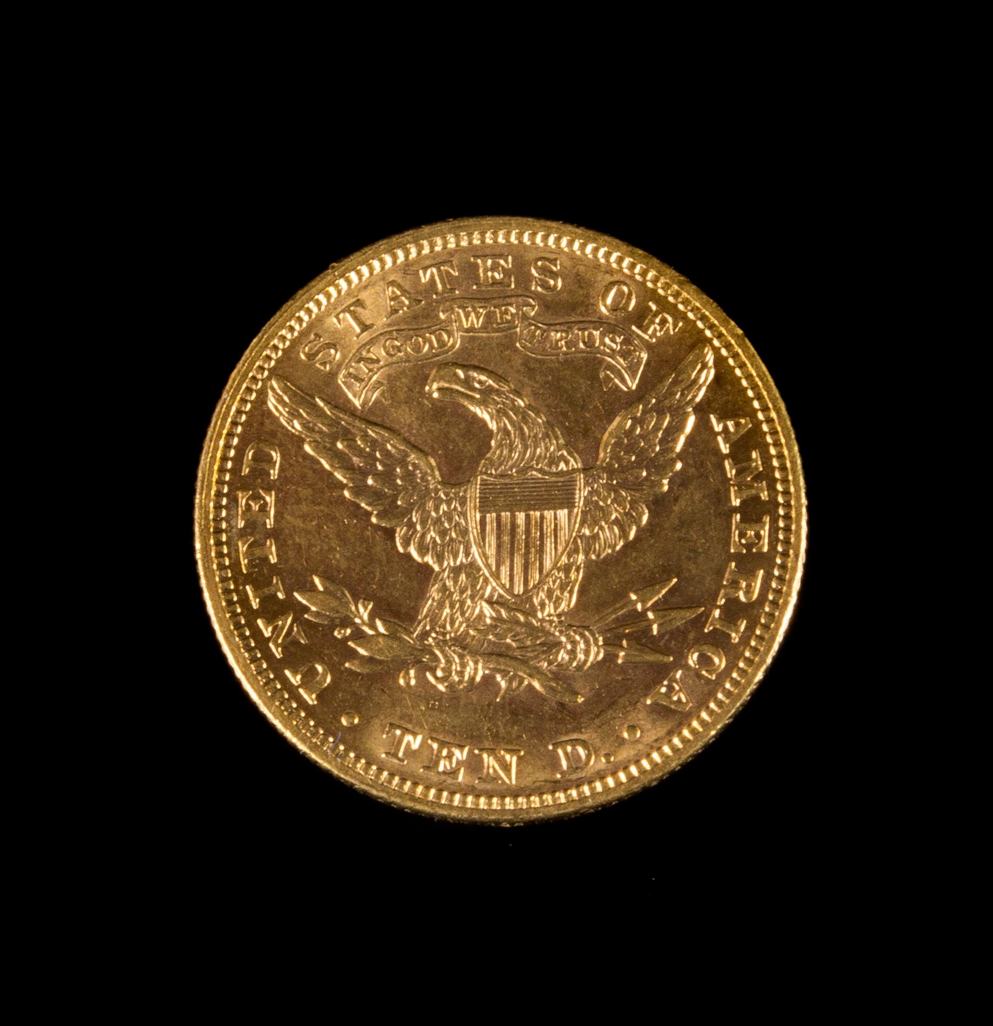 A United States 1907 Liberty Head $10 Gold Coin