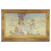 WALTER KING STONE (AMERICAN 1875-1949) "EXPANSIVE VALLEY WITH WINDING RIVER"