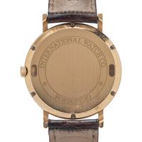 IWC, REF. 3563, 18K YELLOW GOLD 'PORTOFINO' DATE WATCH WITH IWC BUCKLE