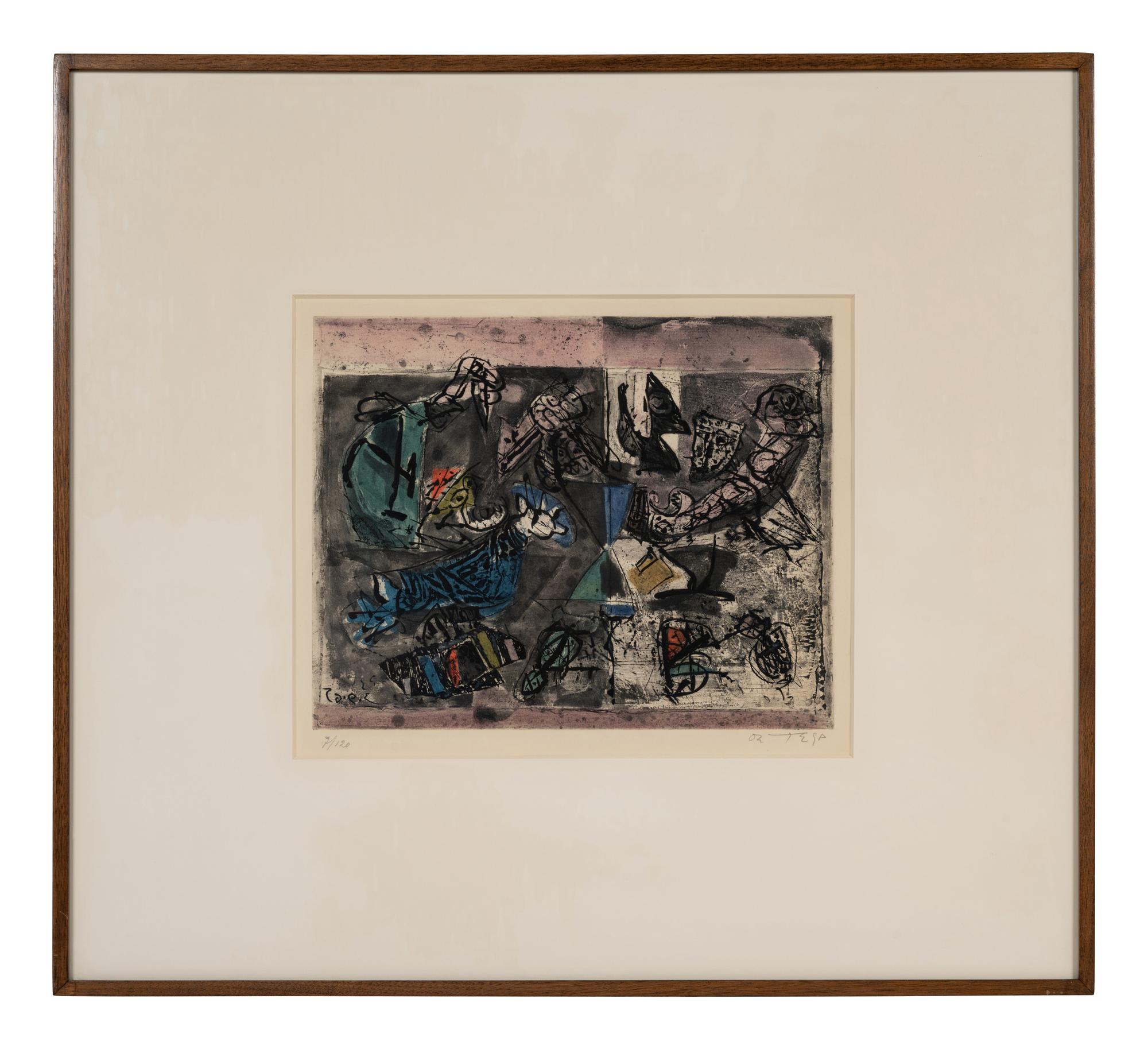 Lutte 11 and Moisson ( Pair of Works), 1965-1966