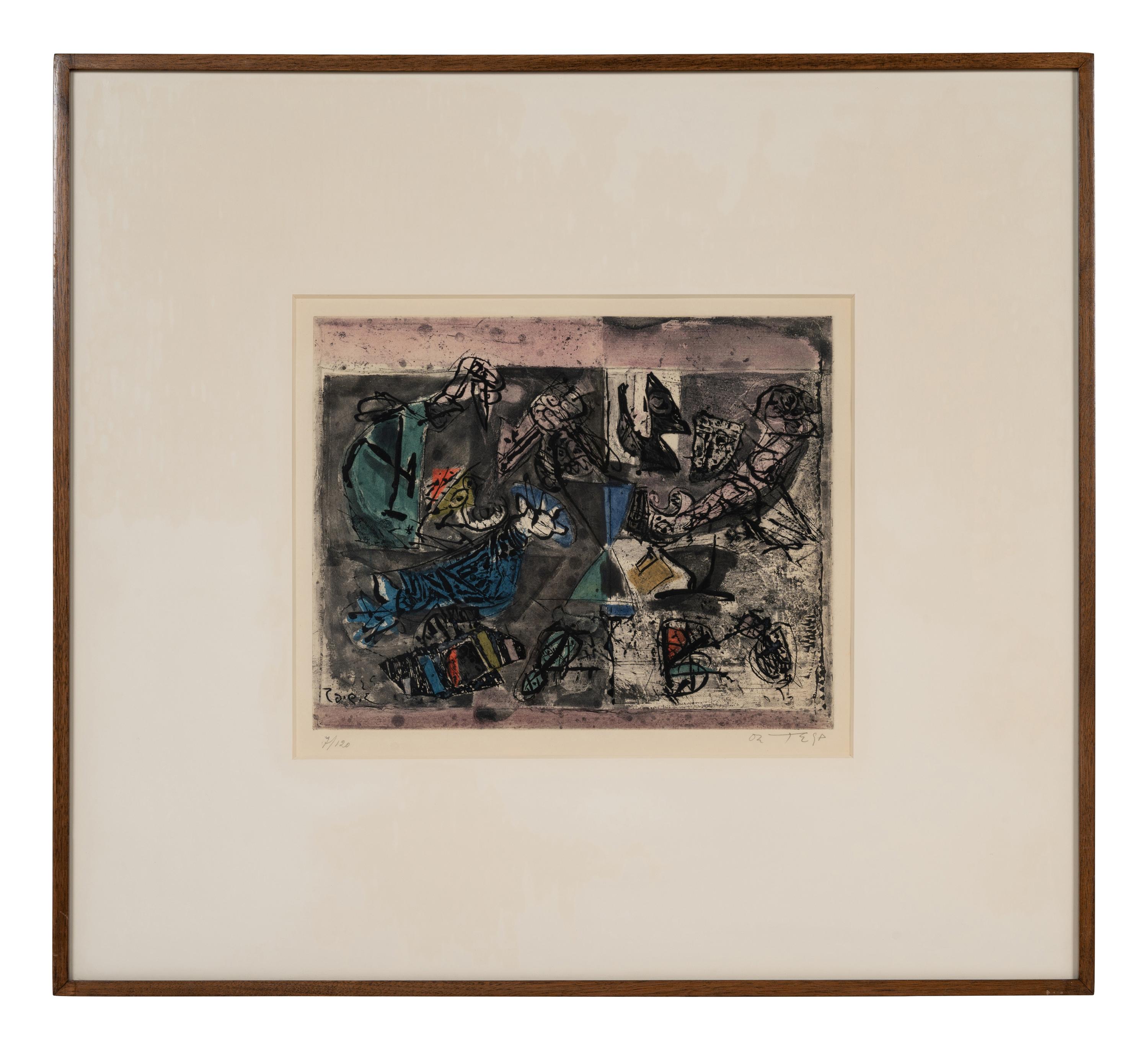 Lutte 11 and Moisson ( Pair of Works), 1965-1966