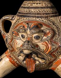 A Nicoya Polychrome Zoomorphic Vessel