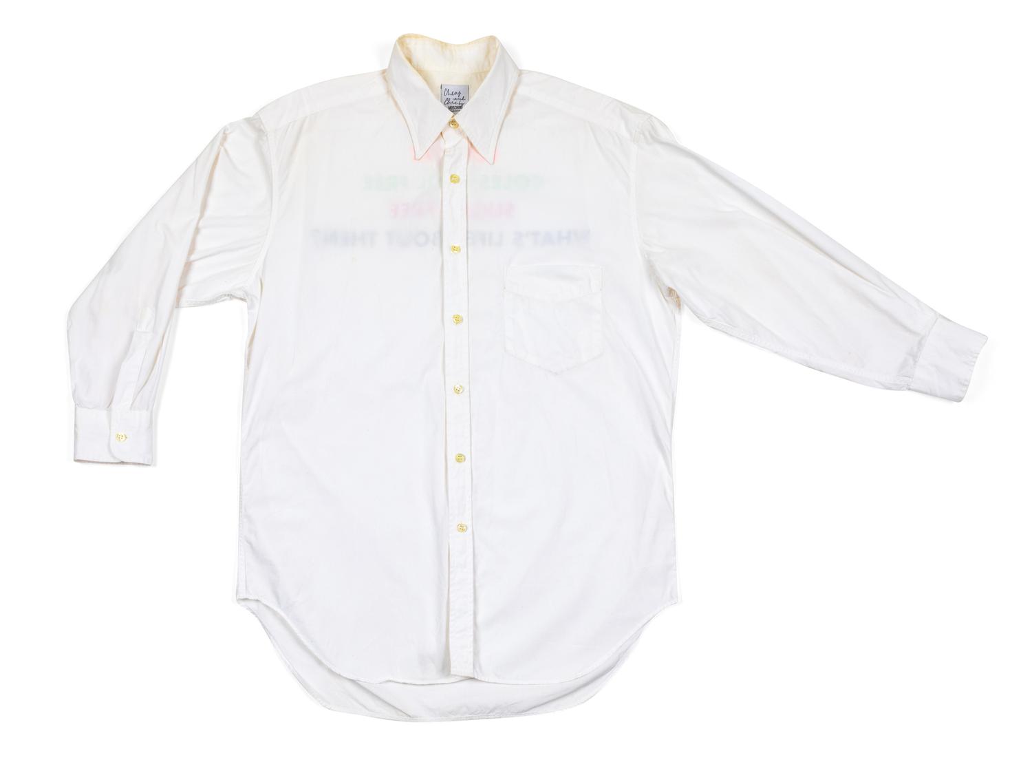 Moschino 'What's Life About Then?' Shirt, 1980-90s