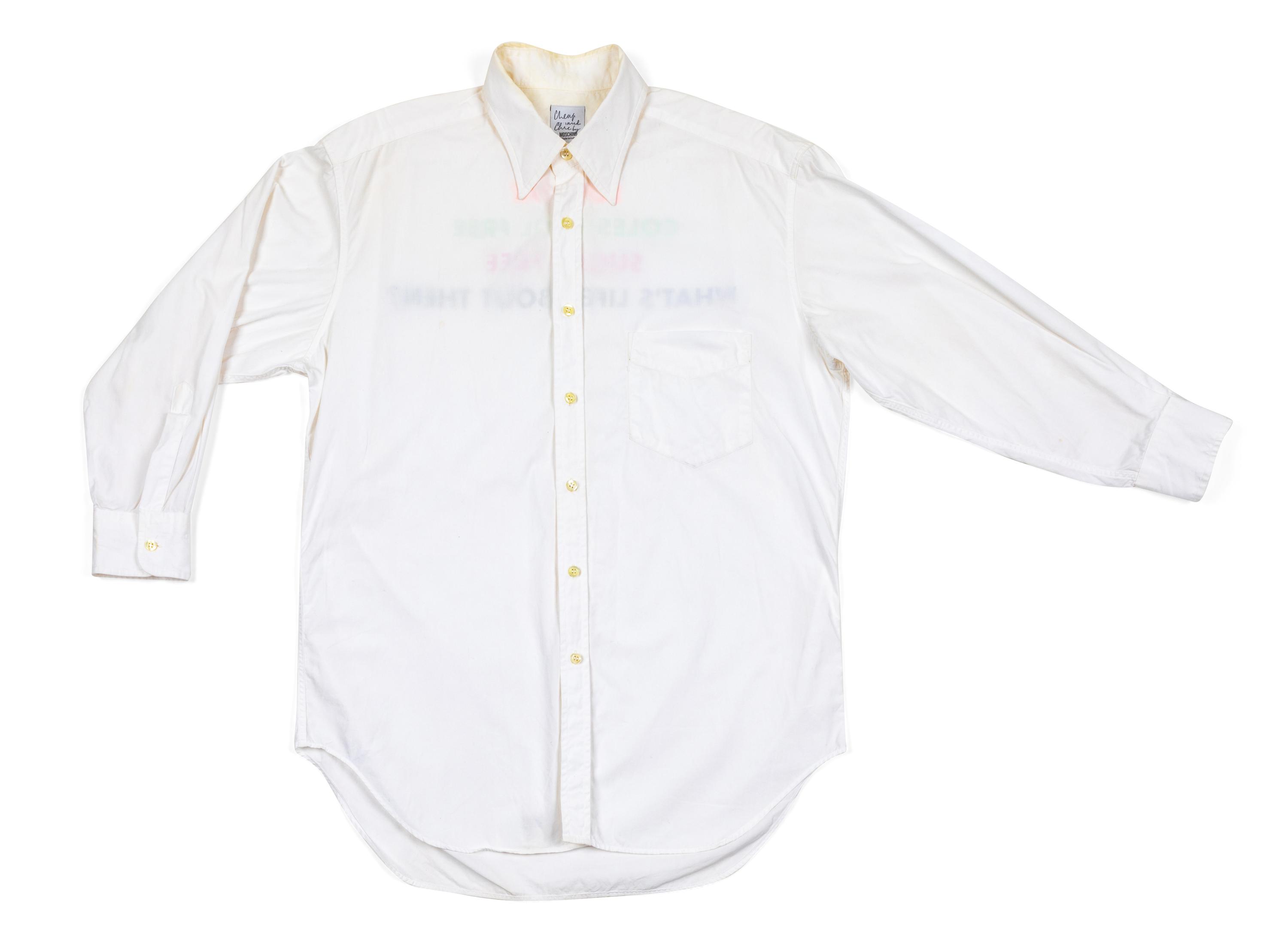 Moschino 'What's Life About Then?' Shirt, 1980-90s
