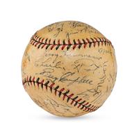A 1933 Chicago Cubs Team Signed Autograph Baseball (JSA Letter of Authenticity),