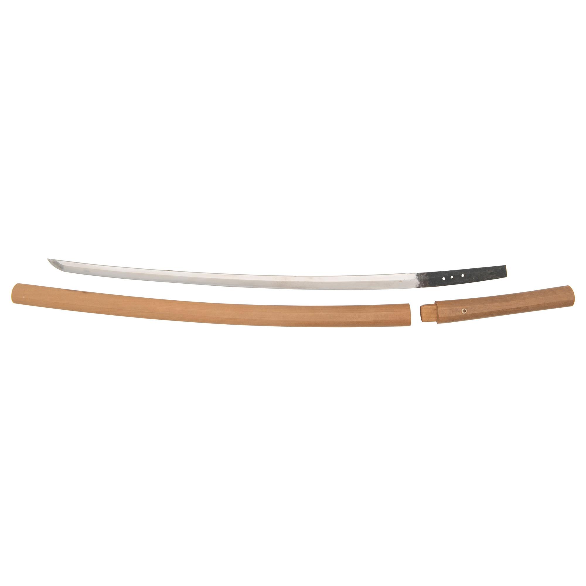 Japanese Katana with Three-hole Tang and NBTHK Origami