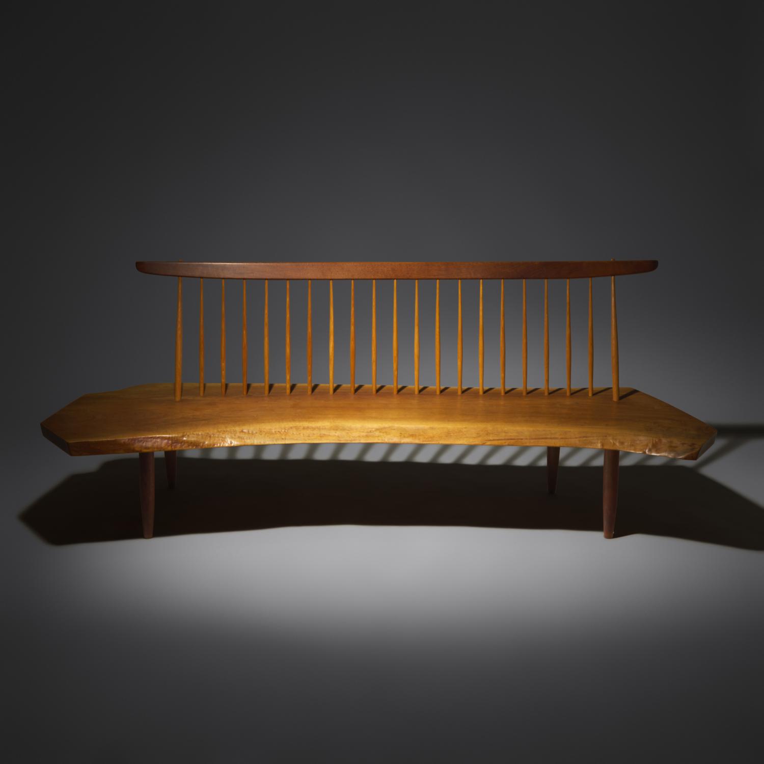 Conoid bench, 1982 with two butterfly joints