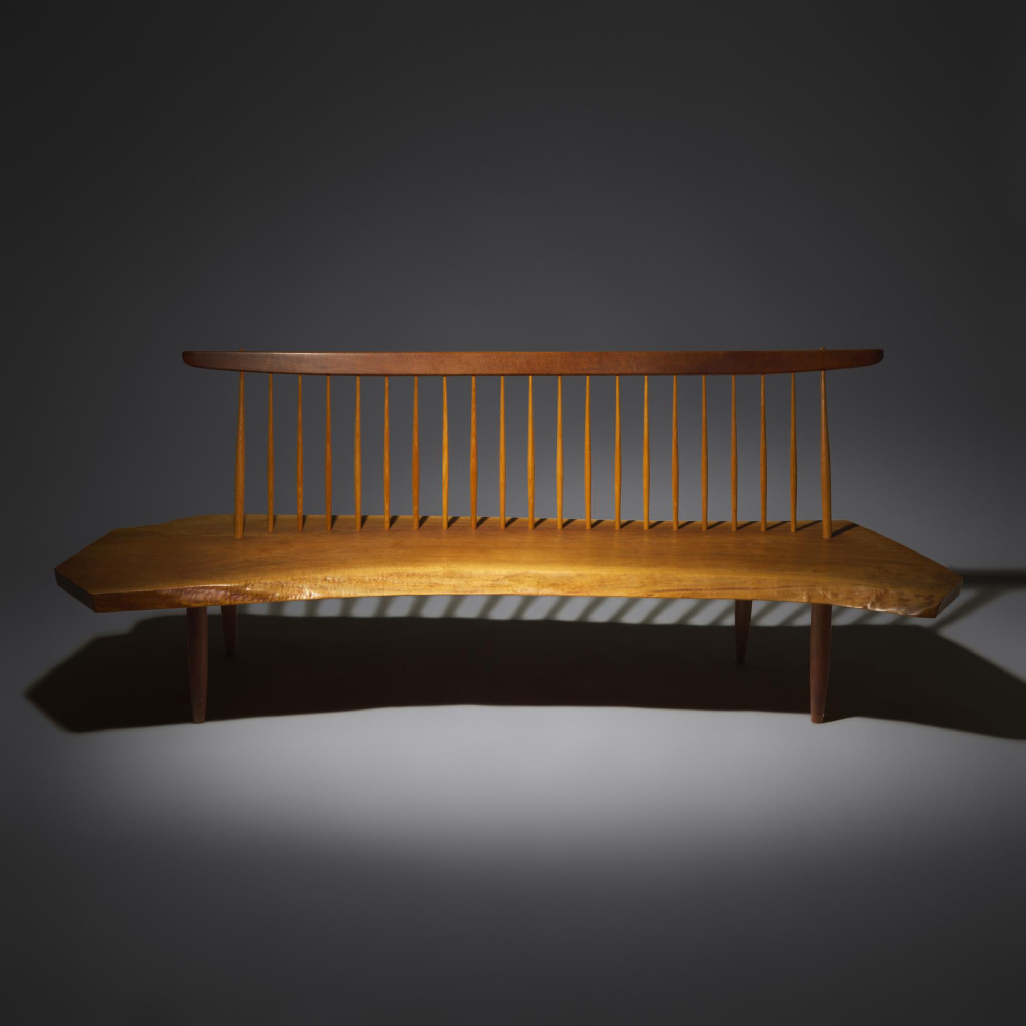 Conoid bench, 1982 with two butterfly joints
