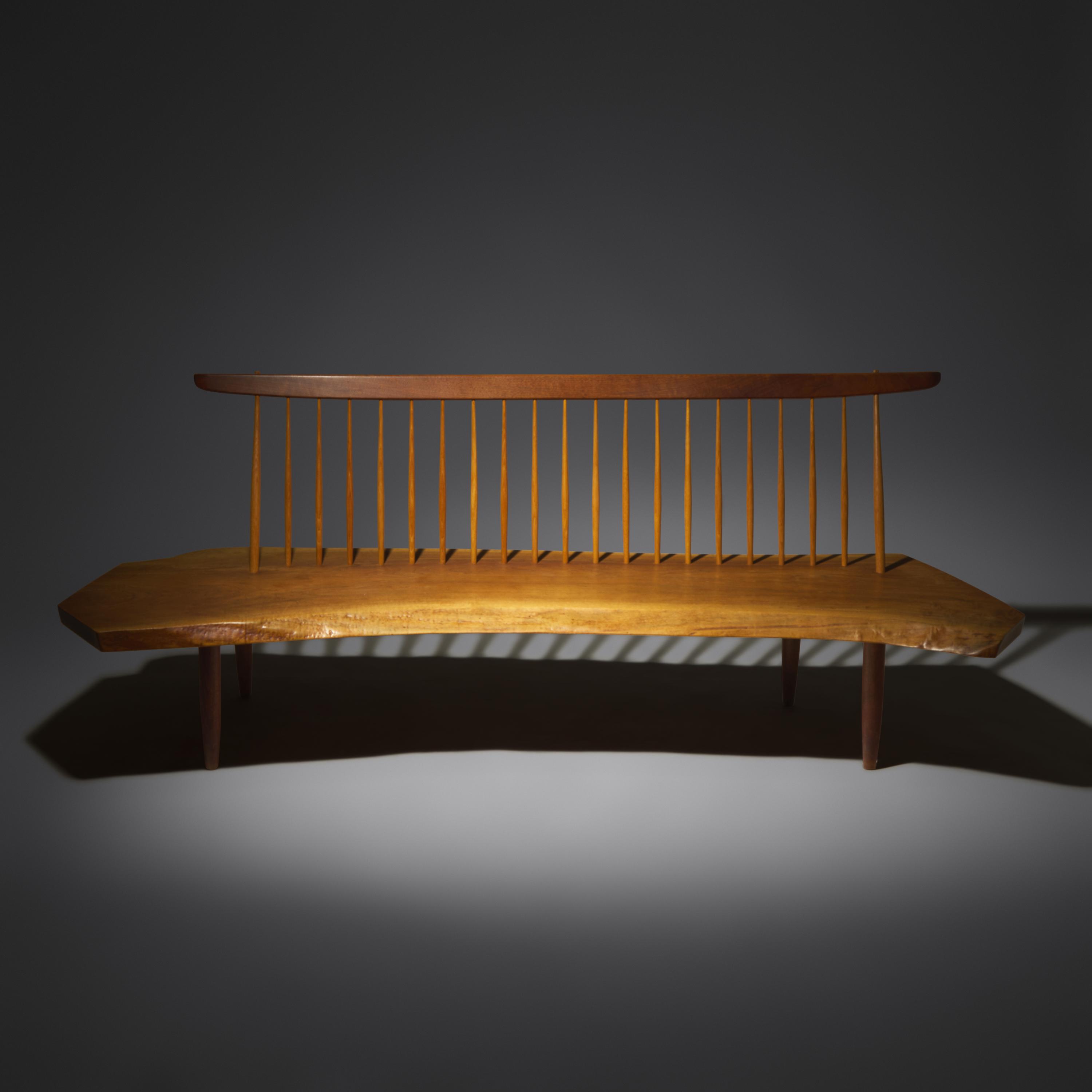 Conoid bench, 1982 with two butterfly joints