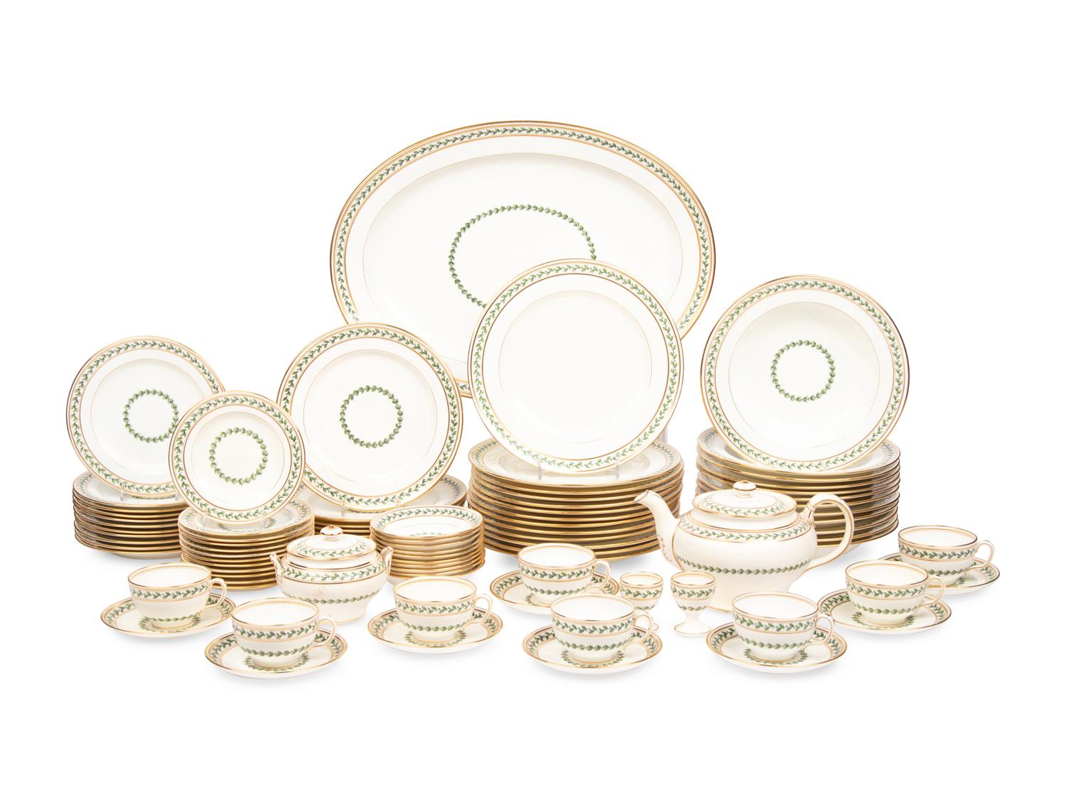 A Mintons Porcelain Dinner Service