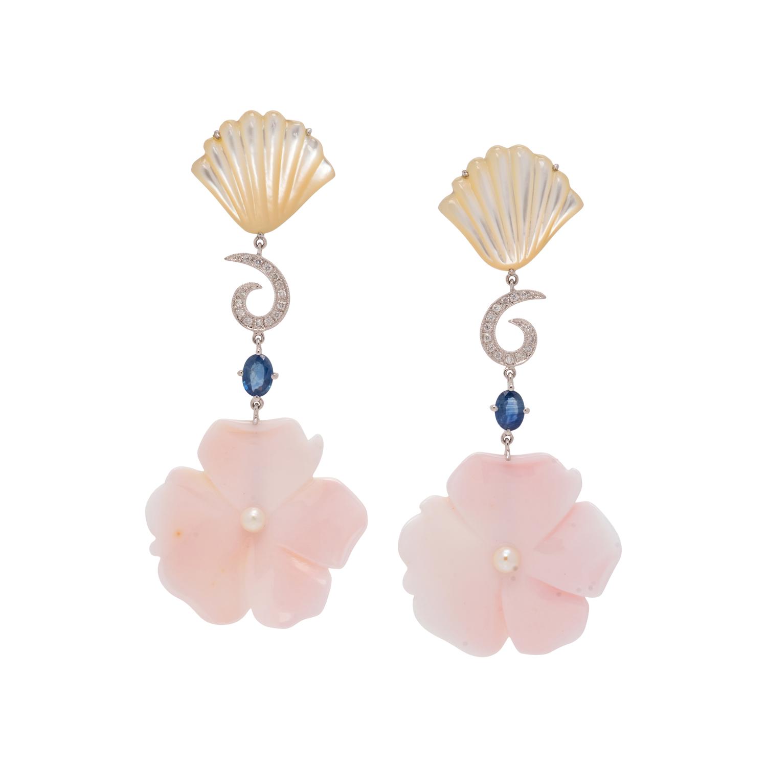 MULTIGEM AND DIAMOND EARRINGS