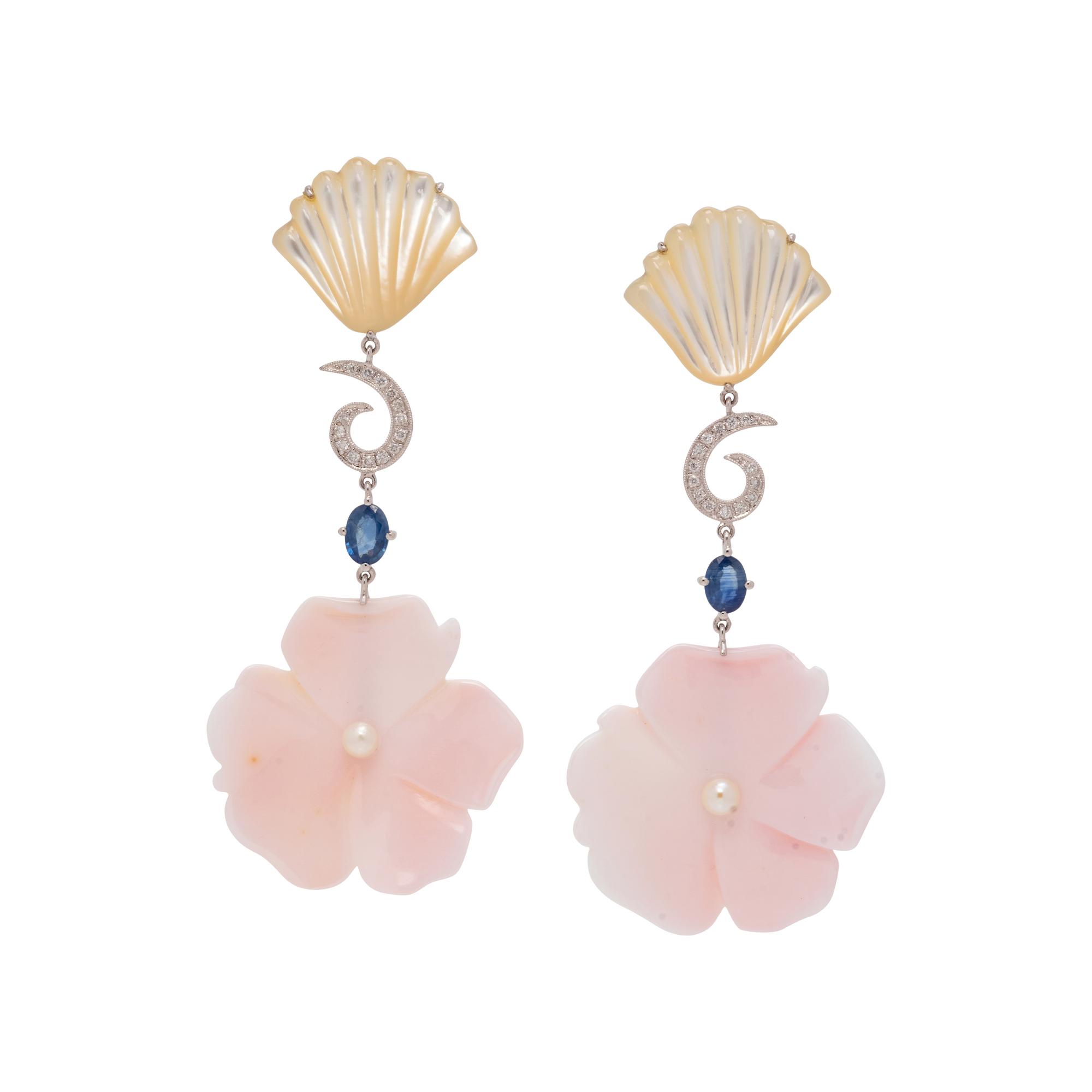MULTIGEM AND DIAMOND EARRINGS