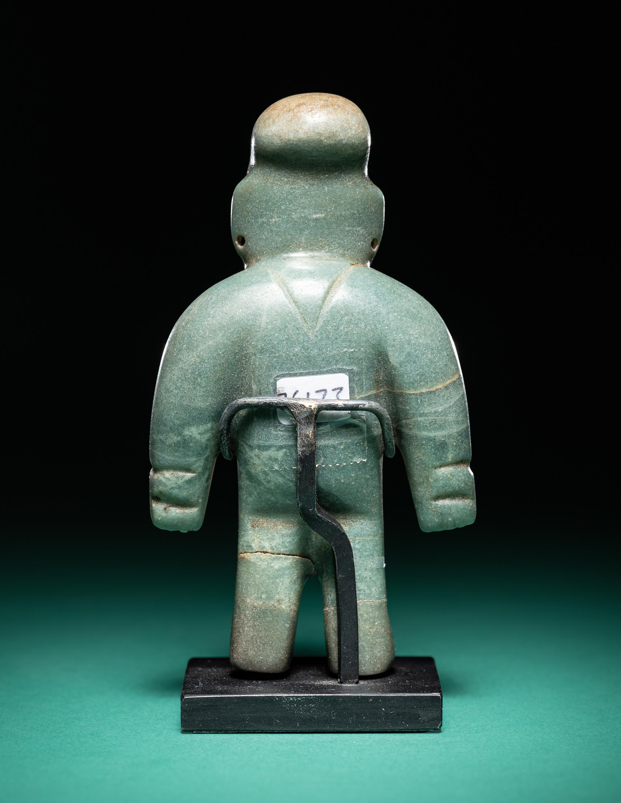 An Olmec Jade Standing Figure