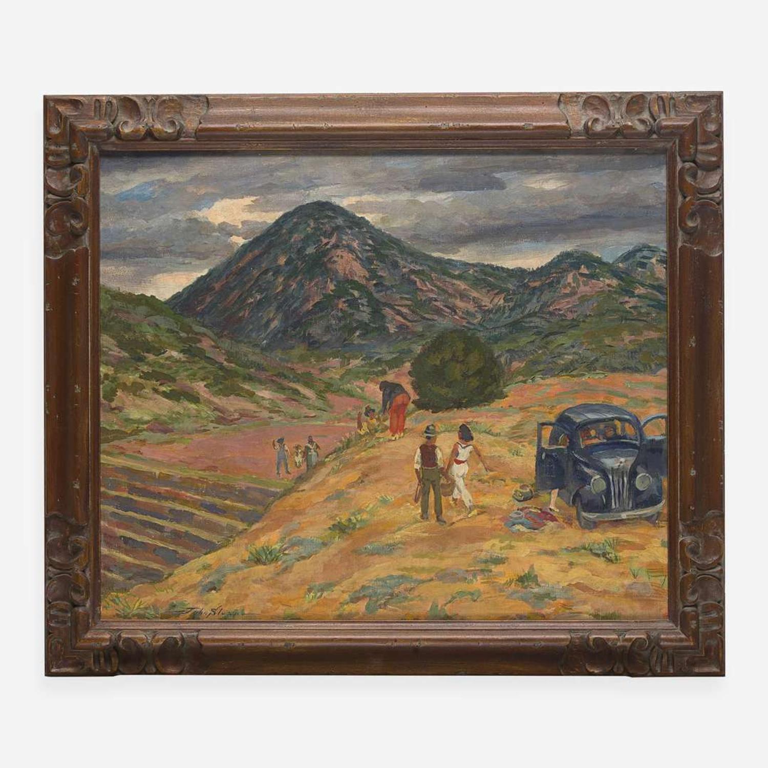 John French Sloan (American, 1871–1951) Picnic, Arroyo Hondo (Santa Fe)