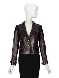 Chanel, Chocolate Brown Leather Jacket, 1993