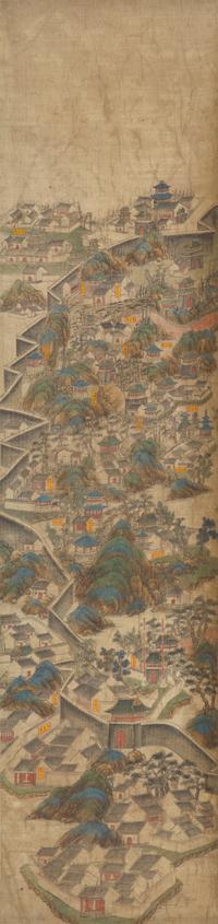 Chinese School, View of the Imperial Summer Palace, Rehe (Chengde, Hebei) 熱河避暑山莊圖一組四幅